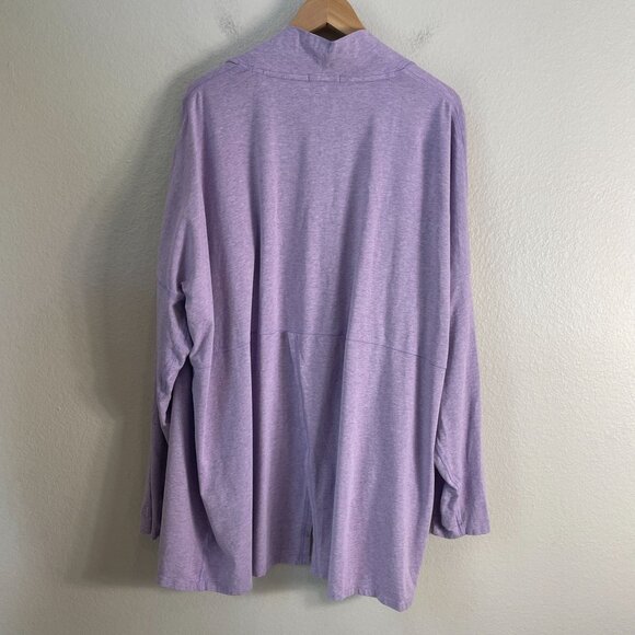 Coolibar Womens Plus 3X LumaLeo Sun Wrap UPF 50+ Organic Cotton Open Cardigan - Picture 9 of 10